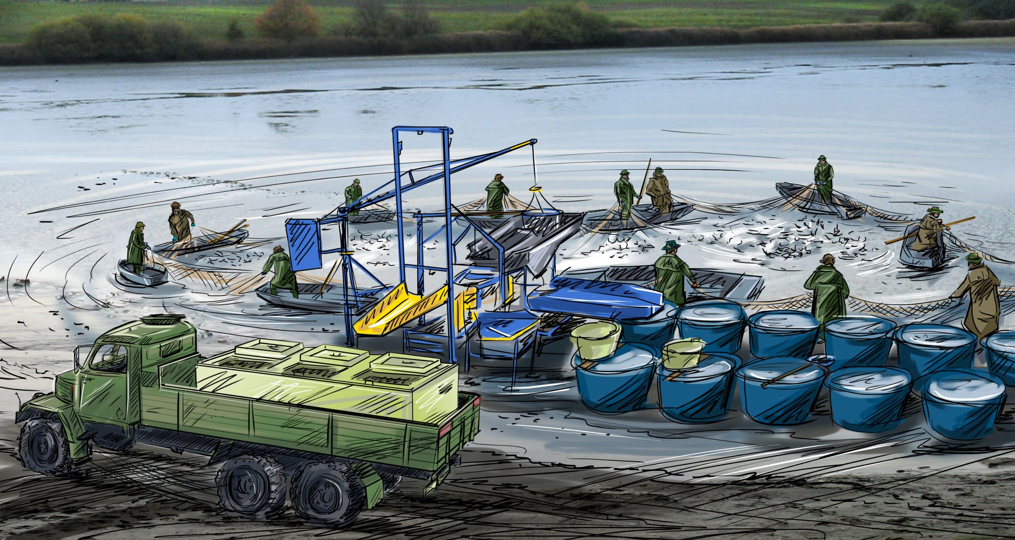 Přehled vybraných výlovů rybníků pro veřejnost - podzim 2025